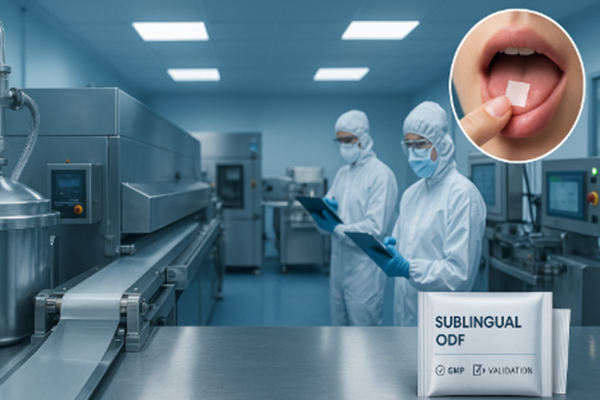 GMP ODF casting and drying line for sublingual films